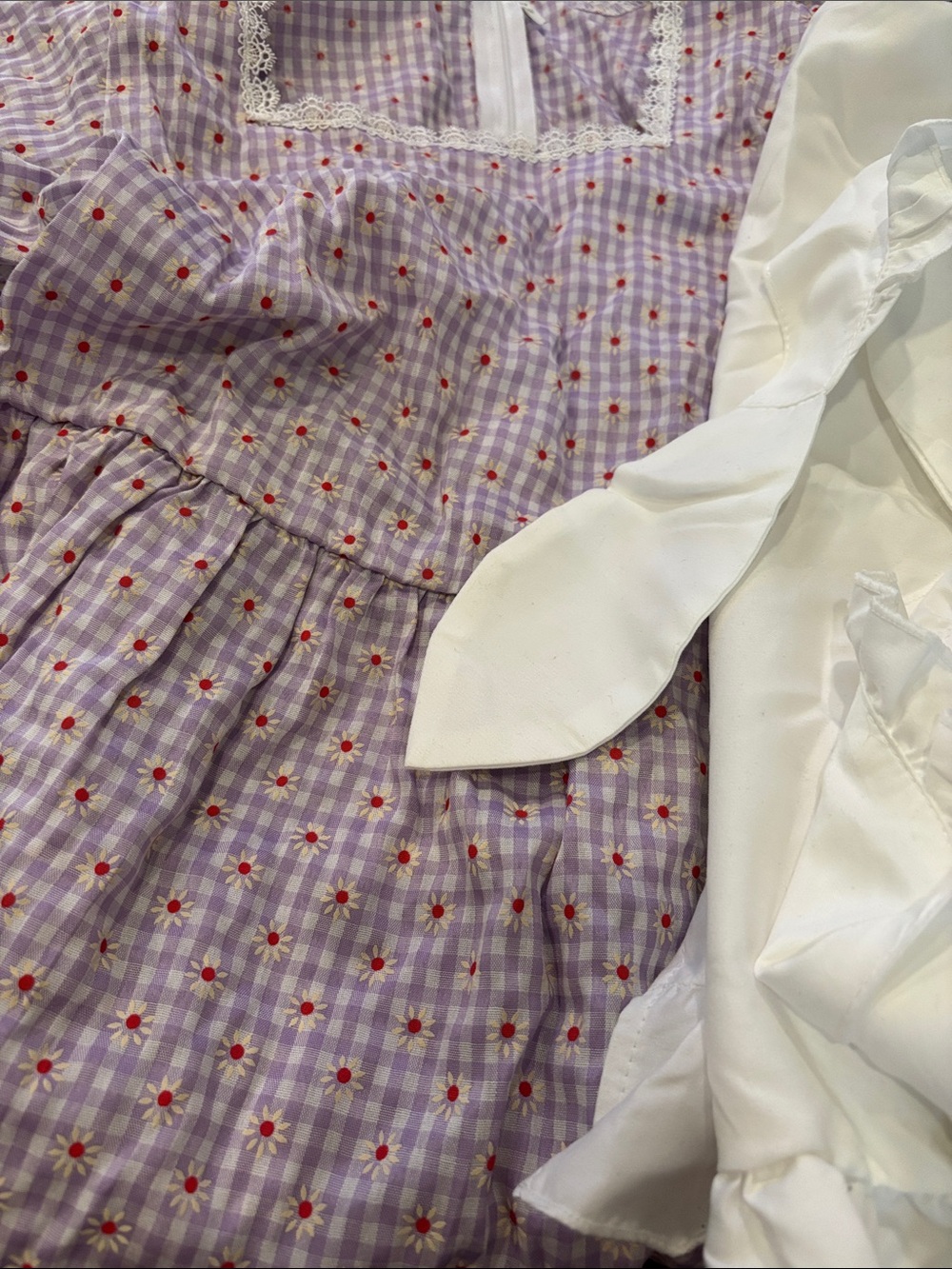Nuoqi Prairie Dresses For Girls Pioneer Laura Ingalls Wilder Costume - Picture 4 of 4